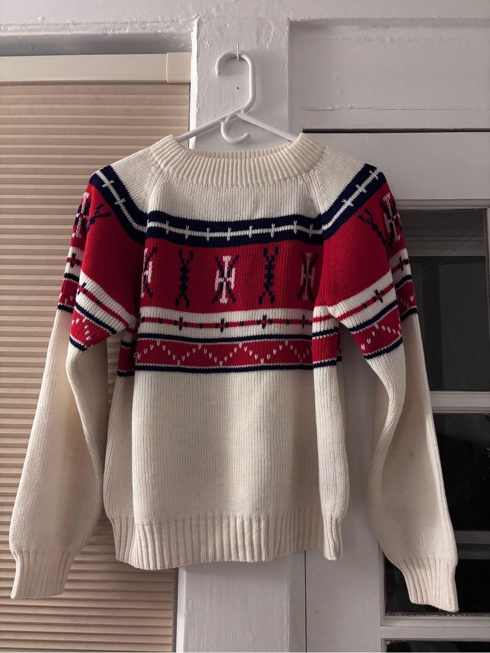White Winter Ski Sweater